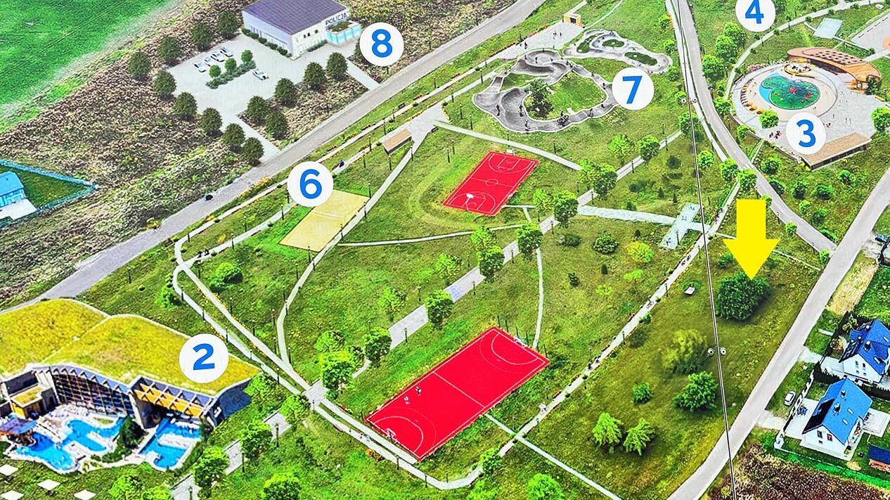 Malinowa Polana 1A - okolica - mapa