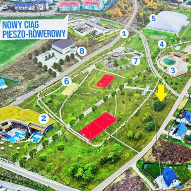 Malinowa Polana 1A - okolica - mapa